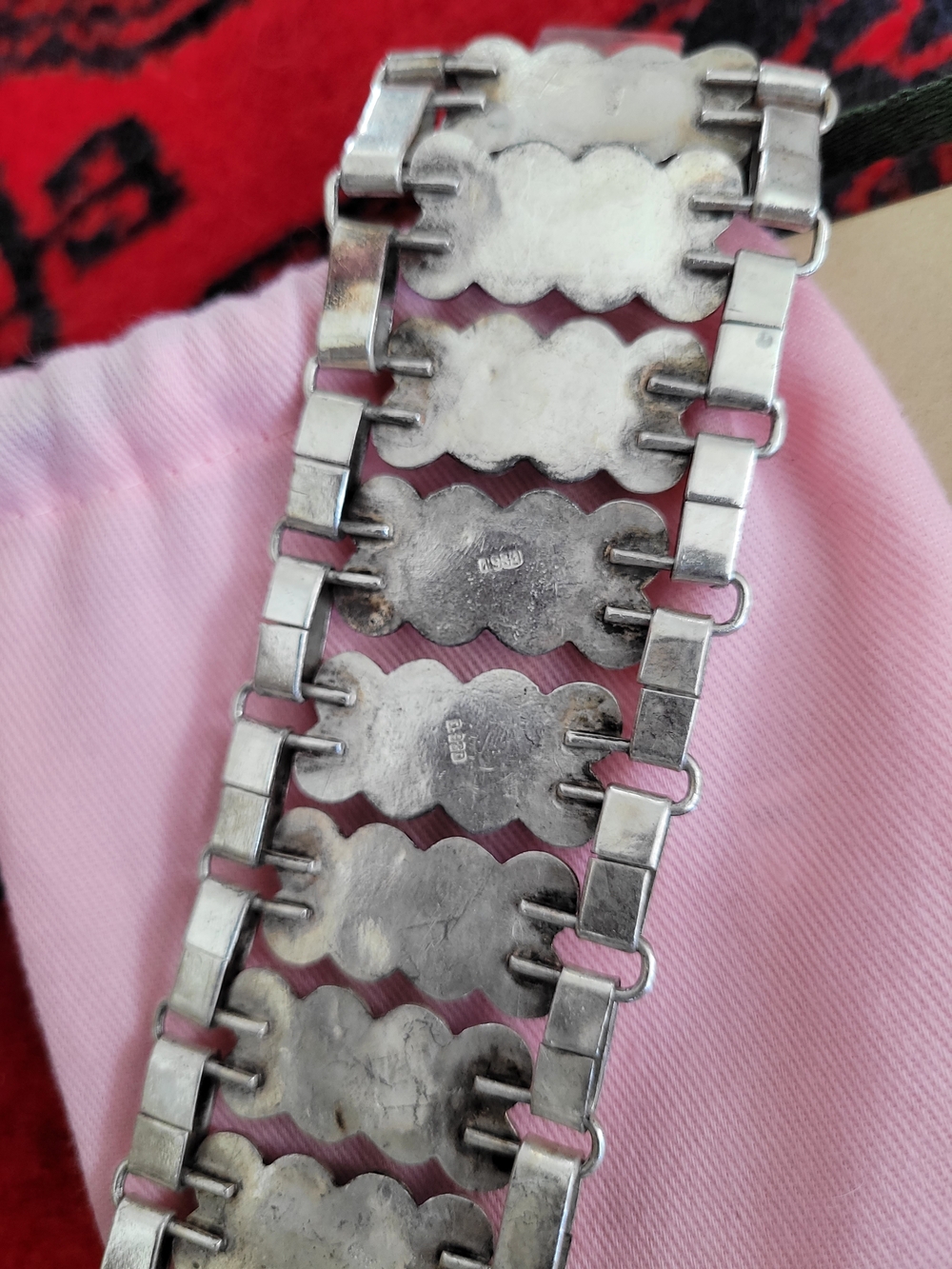 Sterling Silver Amethyst Accent Statement Bracelet - Purple - Picture 7 of 11